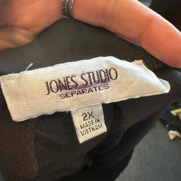 Jones Studio Black Maxi Skirt 2X - Picture 4 of 4